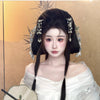 Flower Leaf Pearl Peace Tassel Hairpin