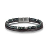 Natural Stone Bead Bracelet with Magnetic Clasp