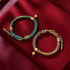 Handwoven Tibetan Style Corn Knot Bracelet with Bell