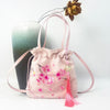 Suzhou Embroidery Drawstring Crossbody Bag