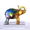 Handmade Liuli Elephant Figurine Home Decoration