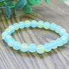Ice Glass Bead Bracelet, Handmade Pastel Stretch Wristband