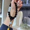 Beaded Tassel Bracelet with Jade Rabbit Charm