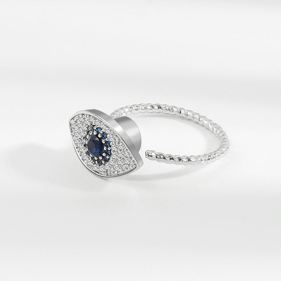 Evil Eye Protection Blessing Rotatable Ring