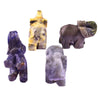 Carved Natural Stone Elephant Figurine