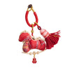 Handwoven Song Brocade Horse Keychain Year of the Horse Charm