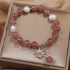 Pearl and Charm Bracelet with Gemstone Accents
