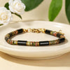 Natural Stone Cylindrical Bead Bracelet for Men and Women