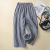 Women's Wide Leg Cotton Linen Pants with Pockets