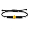 999 Pure Gold Bead Red String Bracelet for Luck and Wealth