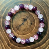 Natural Stone Bead Bracelet, Handmade Round Gemstone Jewelry