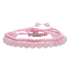 Beaded Braided Bracelet Set with Stone Charms