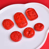 Red Cinnabar Charm Beads for DIY Jewelry and Bracelets