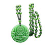 Dragon Jade Yin Yang Balance Necklace String Pendant