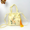Suzhou Embroidery Drawstring Crossbody Bag