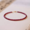 3mm Crystal Bracelet with Gold-Tone Clasp