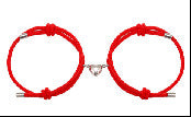 2Pcs Love Magnetic Couple String Strength Bracelet