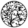 Tree of Life Metal Wall Art, Iron Silhouette Decor