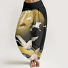 Women's Harem Pants Elastic Waist Floral Print Loose Yoga Trousers