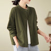 Women's Jacket Solid Color Long Sleeve Outerwear With Pockets