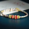 Chinese Zodiac Guardian Deity Bracelet, Hand-Woven Cord