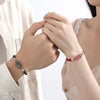 Handmade Pixiu Couple Bracelets with Strawberry Quartz and Obsidian