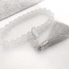 Beaded Tassel Bracelet with Jade Rabbit Charm