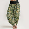 Women's Harem Pants Cotton Elastic Waist 3D Print Casual Trousers