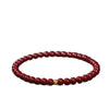 Handmade Cinnabar Bead Bracelet for Women