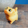 Wooden Cat Figurine, Sandalwood Desk Decor