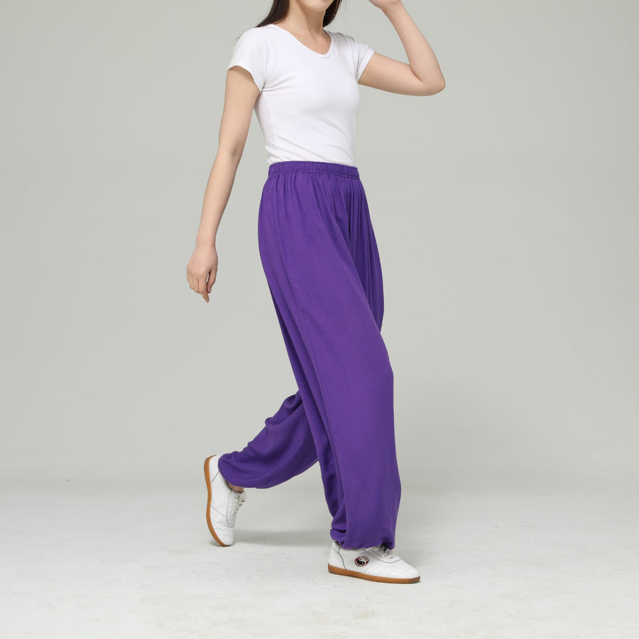 Unisex Breathable Cotton Tai Chi Pants for Qigong Practice