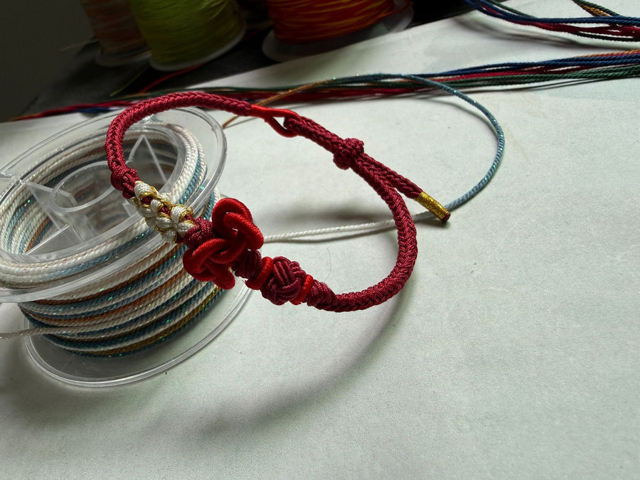 Handmade Wenchang Knot Braided Rope Bracelet