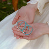 Turquoise and Pearl Beaded Bracelet, Chinese Style