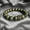Snake Charm Stone Bracelet, Tiger Eye and Lapis Lazuli