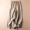 Women's Wide Leg Pants Cotton Linen Vintage Casual Trousers