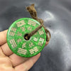 Green Jade Mountain Ghost Coin Pendant Peace Buckle