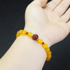 Agate Bead Bracelet, Single or Double Wrap Style