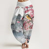 Women's Harem Pants Elastic Waist Floral Print Casual Yoga Trousers