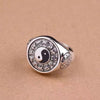 Spinning Yin Yang and Zodiac Copper Ring