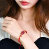 Strawberry Crystal Pixiu Charm Lucky Red String Bracelet