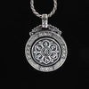 Rotatable Nine Palaces and Eight Trigrams Necklace with Tibetan Mantra
