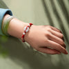 Jade Peace Ring Red String Bracelet