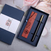 Engraved Wooden Bookmark Set with Gift Box