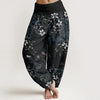 Women's Cotton Harem Pants with 3D Digital Print
