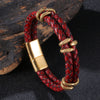 Braided Leather Dragon Bracelet for Men and Women