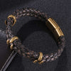 Braided Leather Dragon Bracelet for Men and Women