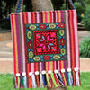 Ethnic Embroidered Canvas Crossbody Bag