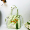 Suzhou Embroidery Drawstring Crossbody Bag