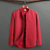 Men's Fleece Lined Tang Suit Set, Traditional Mandarin Collar Top and Pants