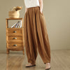 Women's Wide Leg Cotton Linen Pants With Pockets